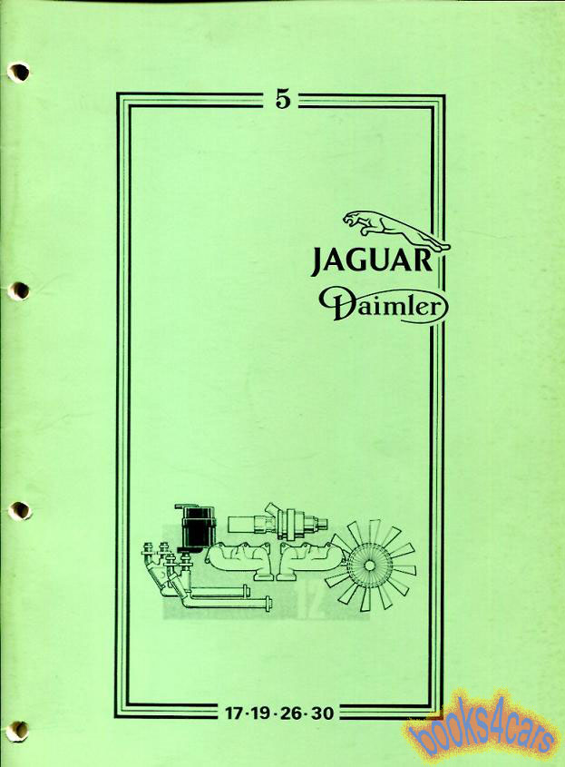 79-87 XJ6 Series 3 12-Cylinder Emission Control, Fuel System, Cooling System, Manifold & Exhaust System shop service repair manual by Jaguar Book 5