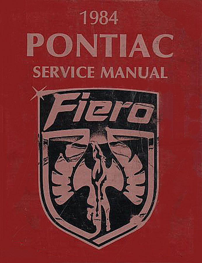 84 Fiero service shop repair manual by Pontiac