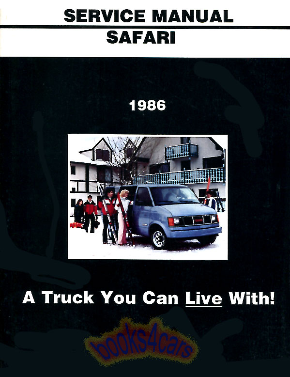 86 Astro & Safari van shop service manual by Chevrolet & GMC Truck