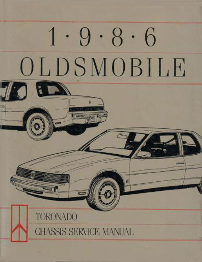 86 Toronado Shop Service Repair Manual by Oldsmobile
