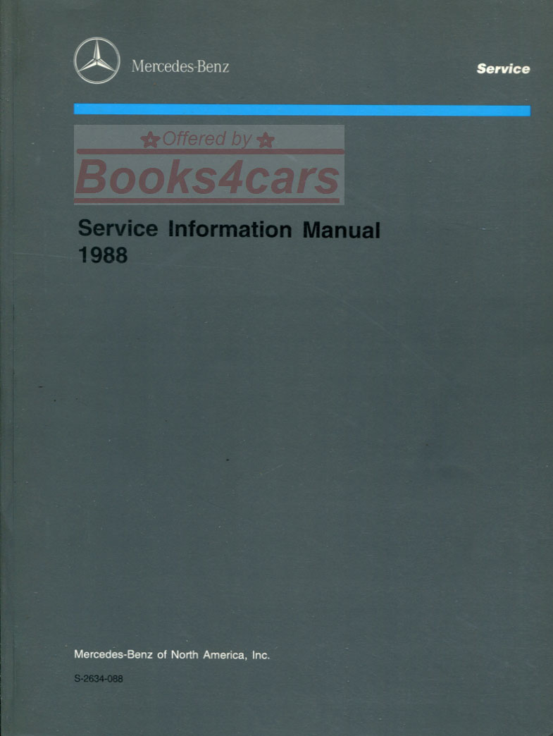 88 Service Bulletins by Mercedes (bound in book form)