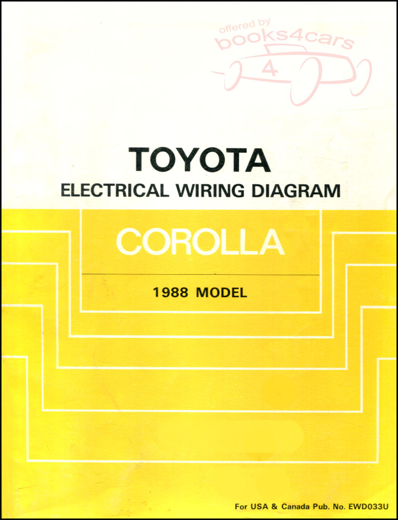 88 Corolla Electrical Wiring Diagram Manual by Toyota