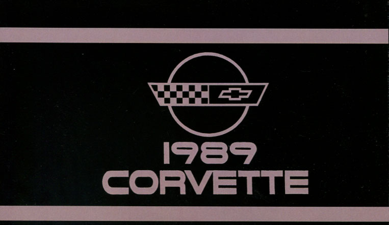 89 Owners Manual by Chevrolet for Corvette 177 pages