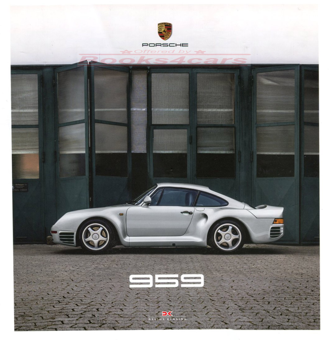 Porsche 959 by Jurgen Lewandowski 3-volumes set 344 pgs hardbound many high quality color photos detailed history of Supercar numbered limited edition of 2500