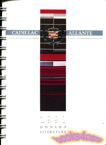 90 Allante Owner's Manual by Cadillac