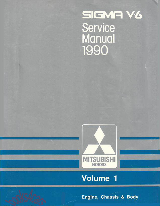 90 Galant Sigma V6 Shop Service Repair Manual by Mitsubishi