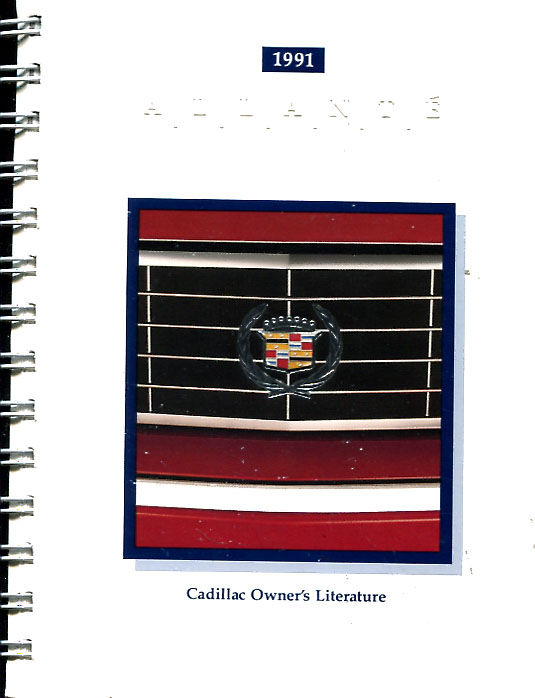 91 Allante Owner's Manual by Cadillac