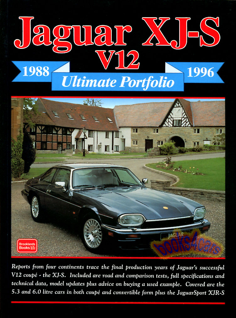88-96 Ultimate Portfolio 215 pages of articles about Jaguar XJS compiled by Brooklands