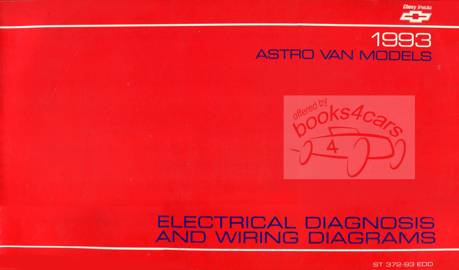 93 Astro Safari Van Electrical Diagnosis Wiring diagrams by Chevrolet GMC Truck 11x17 inch format