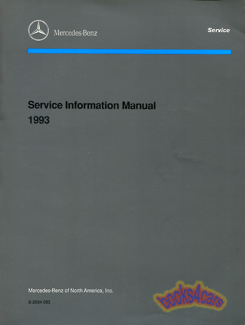 1993 Service Information Bulletin by Mercedes