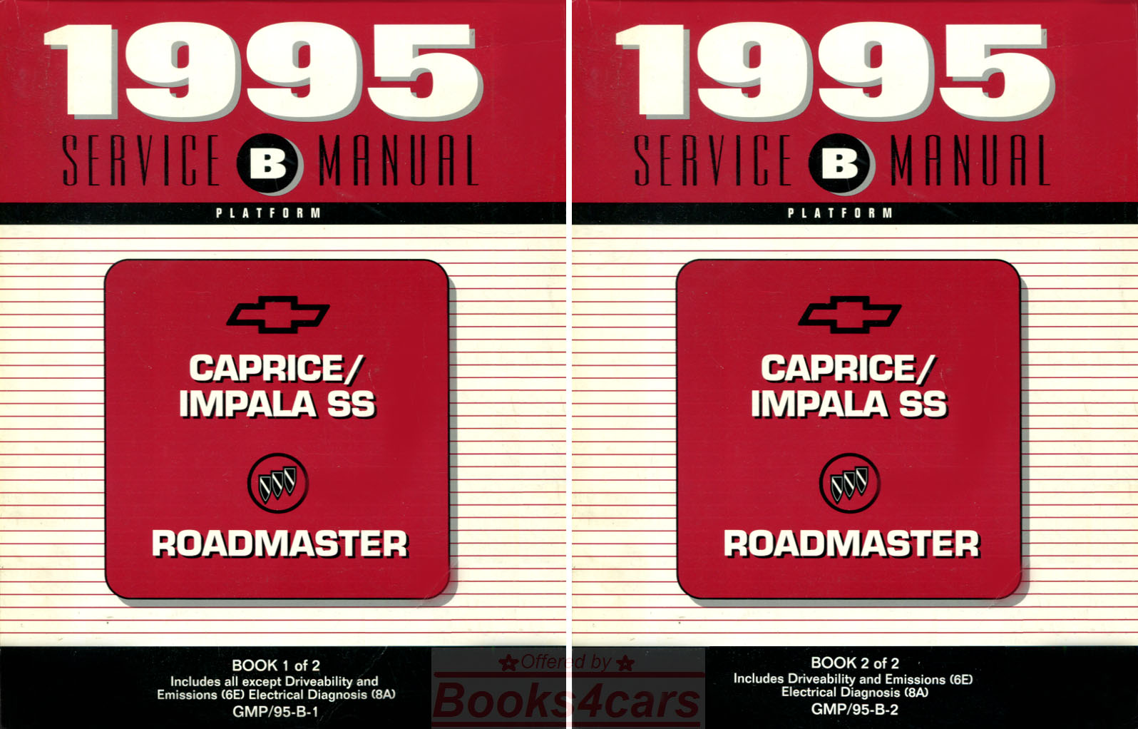 95 Impala SS Caprice Roadmaster Multi Volume Shop Service Repair Manual set by Chevrolet & Buick