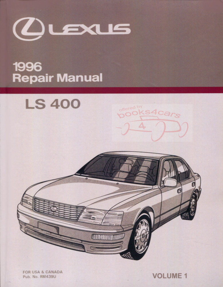 96 LS400 Shop Service Repair Manual by Lexus for LS 400 Powertrain & Suspension volume 1 of 2