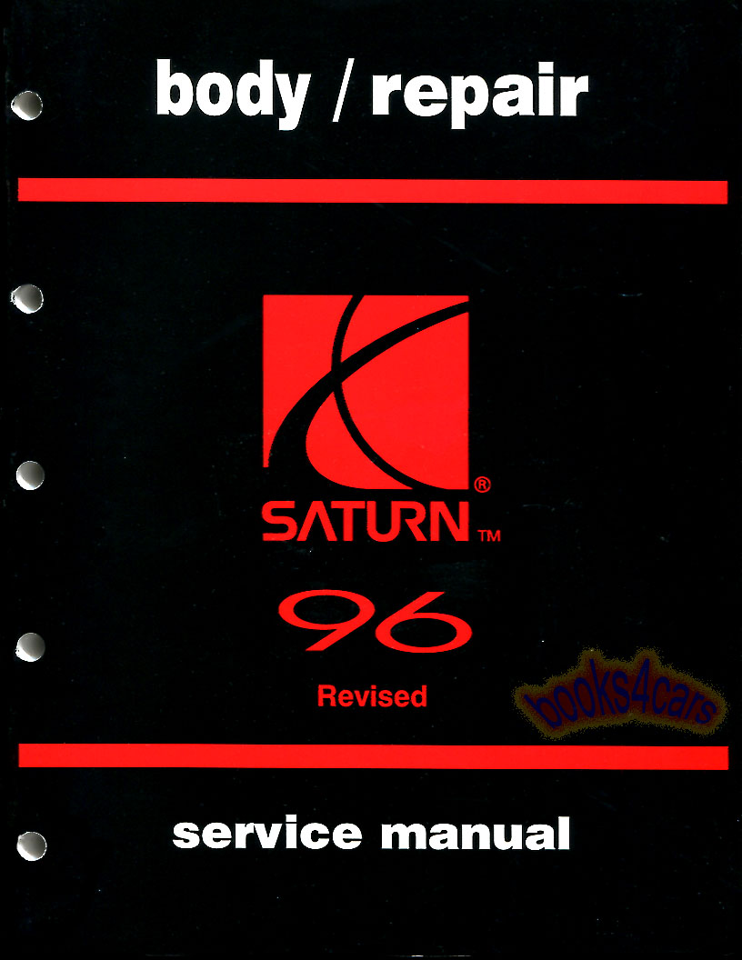 96 Body Repair Shop Service Repair manual by Saturn