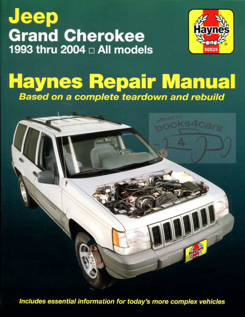 93-2004 Jeep Grand Cherokee shop service repair manual by Haynes
