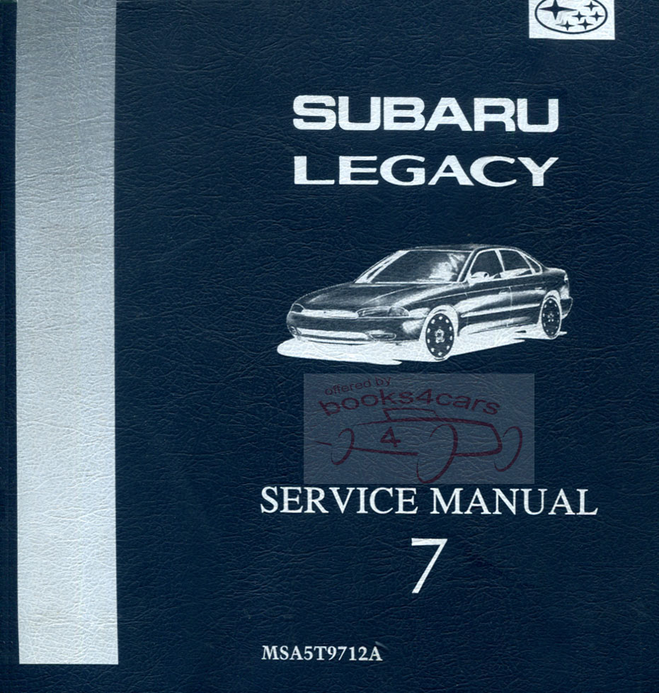 97 Legacy Shop Service Repair Manual Supplement covering the ABS 5.3i equipped models by Subaru
