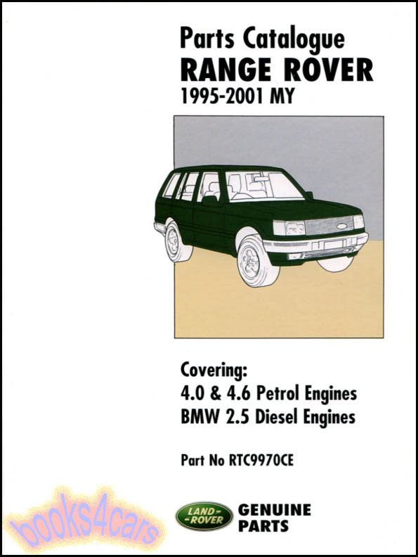 95-2001 Parts Manual Range Rover NAS 4.0 4.6 by Land Rover