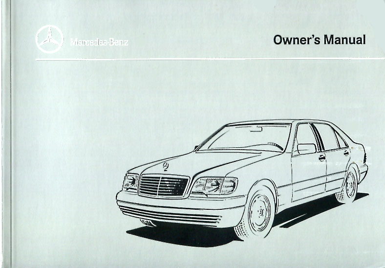97 S600 owners manual by Mercedes for Sedan