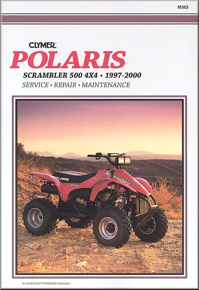 97-00 Polaris All Terrain Scrambler 500 4x4 Shop Service Repair Manual 368 pages by Clymer for Polaris