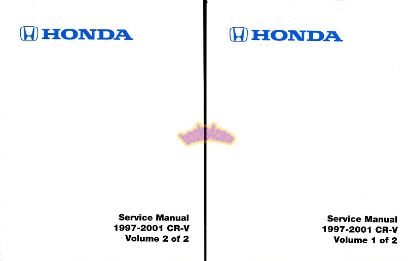 97-2001 CRV Shop Service Repair Manual by Honda for CR-V CR V