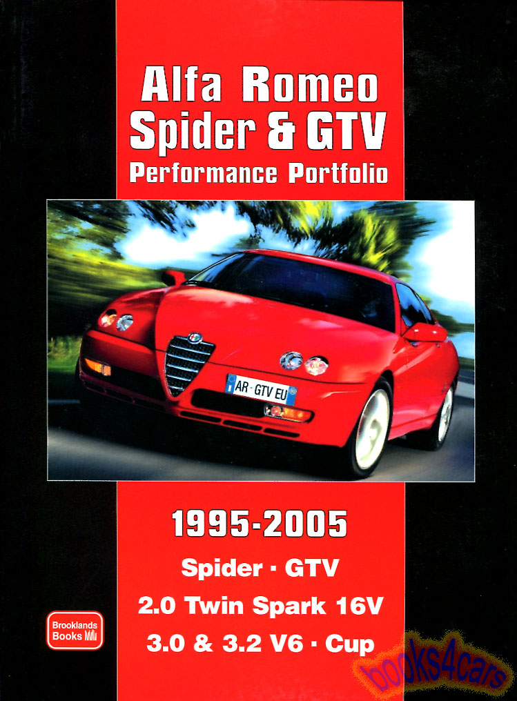 95-05 Alfa Romeo 916 Spider & GTV Performance Portfolio 128 pages with color photos portfolio of articles by Brooklands