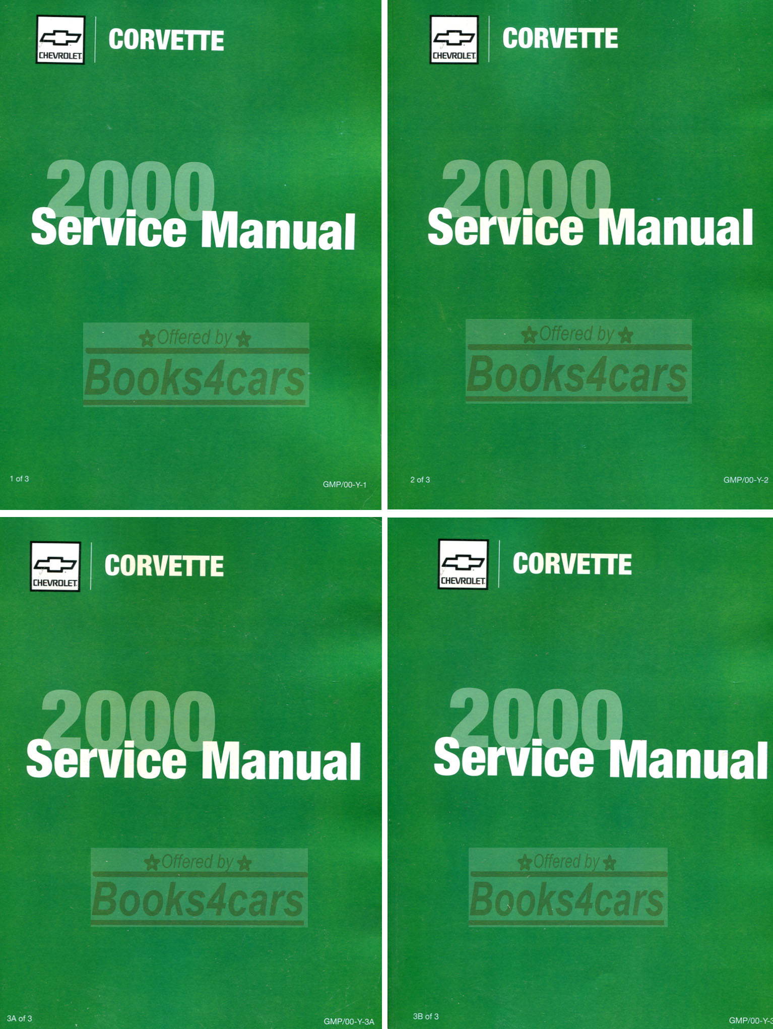 2000 Corvette Shop Service Repair Manual Set by Chevrolet