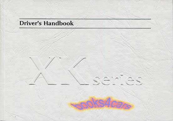 97-2002 XK8 & XKR Owners Manual by Jaguar for XK 8