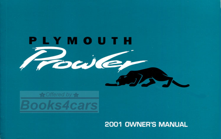 2001 Prowler owners manual by Plymouth