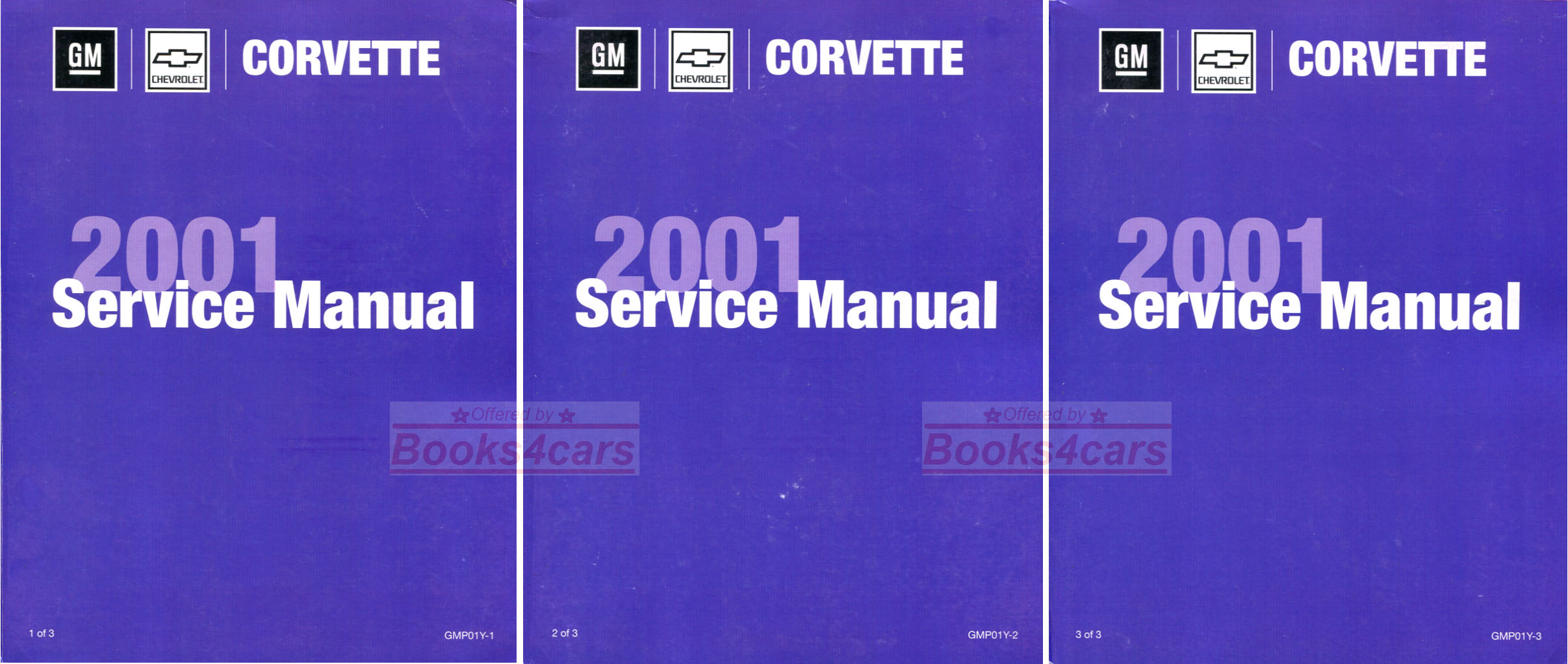 2001 Complete Corvette Shop Service Repair Manual 3 volume set Including Wiring Diagrams by Chevrolet includes ZO6 LS6