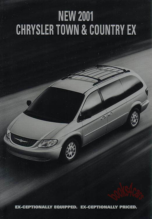 2001 Chrysler Town & Country EX Minivan Sales Brochure 8 pages
