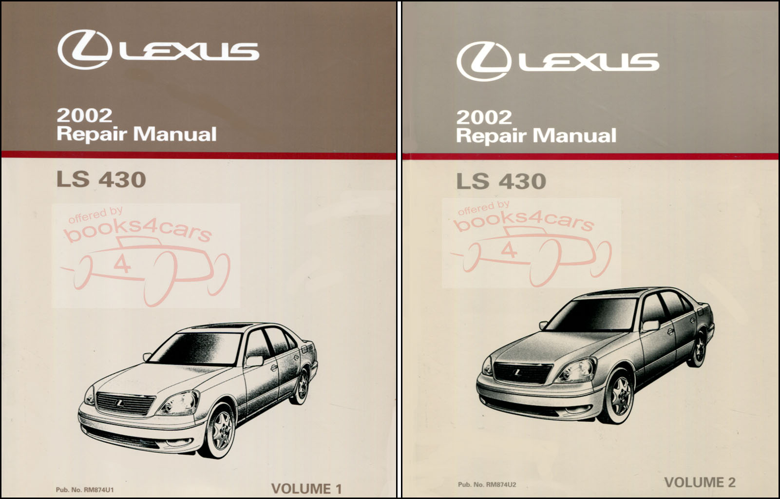 2002 LS430 Shop Service Repair Manual Volume 1 & 2 by Lexus LS 430