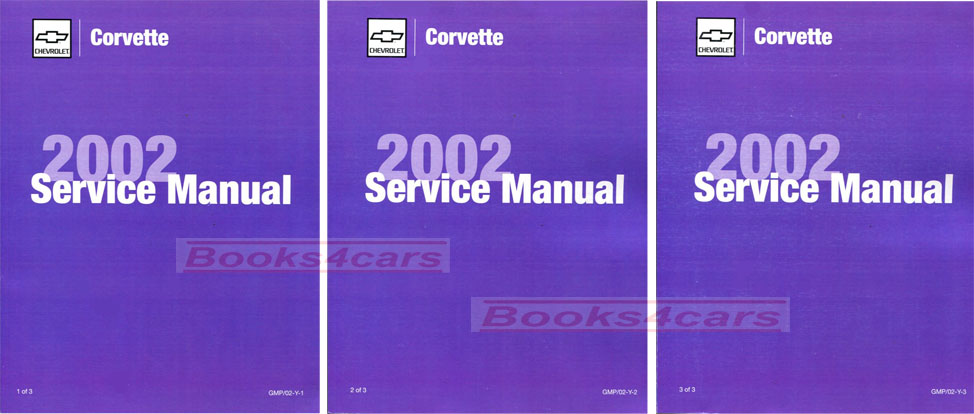 2002 Corvette Shop Service Repair Manual by Chevrolet