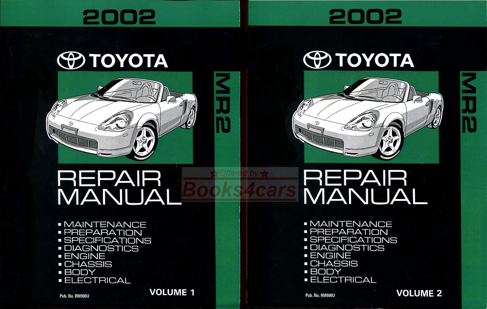 2002 MR2 & Spyder Shop Service Repair Manual by Toyota (B02_RM900U) ...