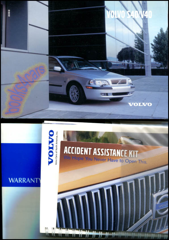 2002 S40 V40 Owners Manual by Volvo