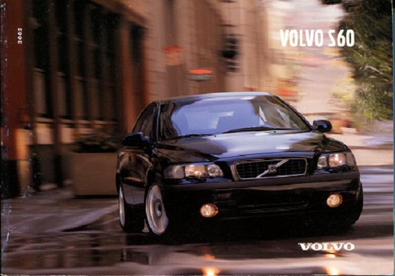 2002 S60 Owners Manual by Volvo for S 60