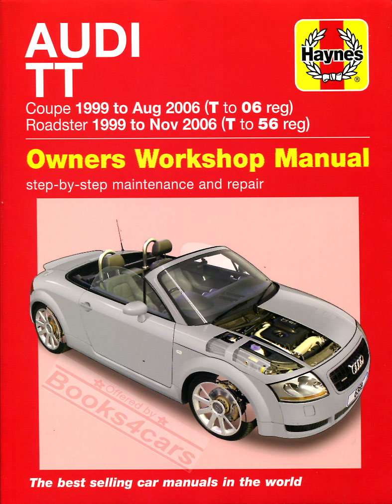 99-06 Audi TT Shop Service Repair Manual by Haynes 320 pages