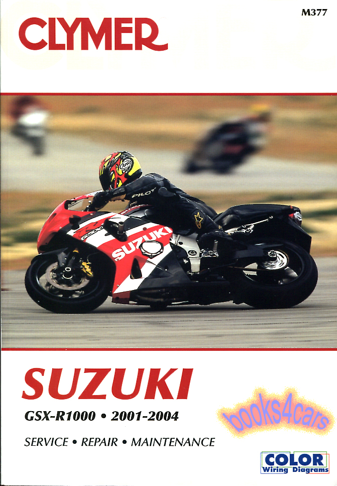 2001-2004 Suzuki GSXR1000 Shop Service Repair Manual by Clymer for the GSX-R1000