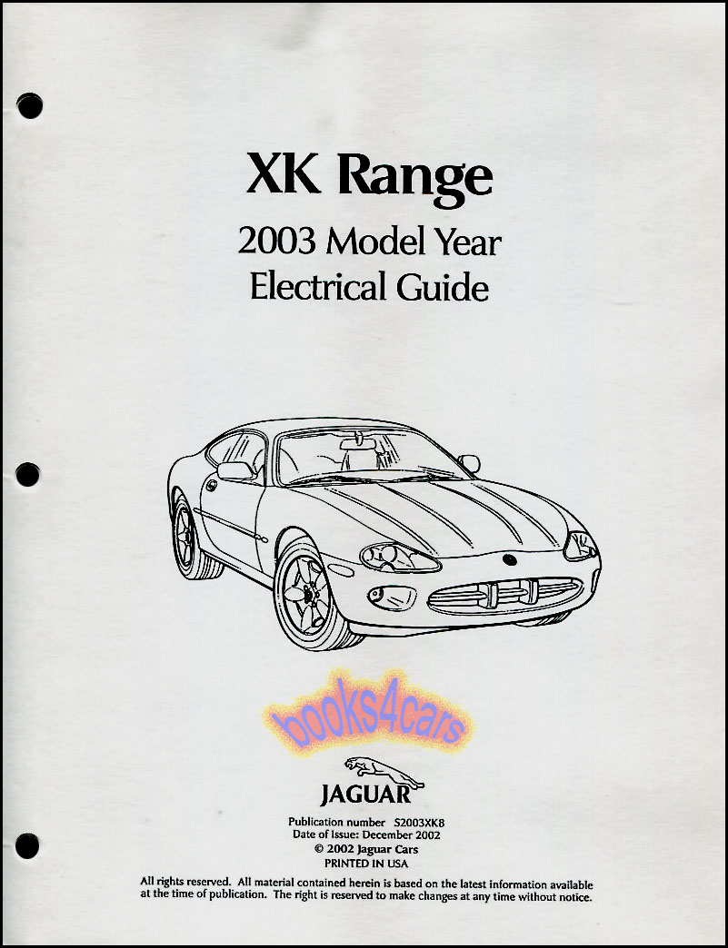 Jaguar XK XK8 Owners Handbook/Manuel 96-02 