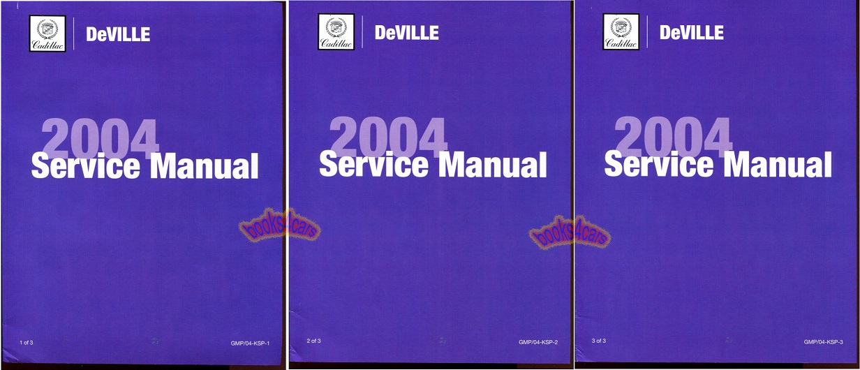 2004 Cadillac Deville Shop Service Repair Manual KSP-Platform