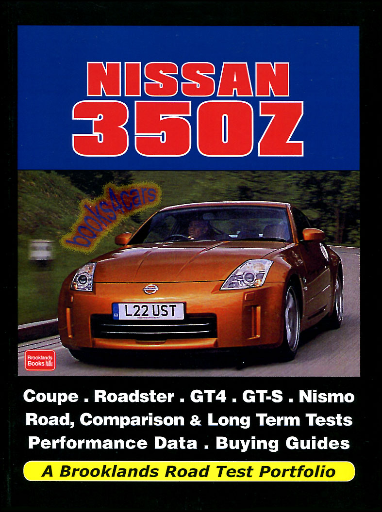 02-09 Nissan 350Z Brooklands Portfolio 158 page book or articles including Nismo Convertible Fairlady GTS GT4 & more