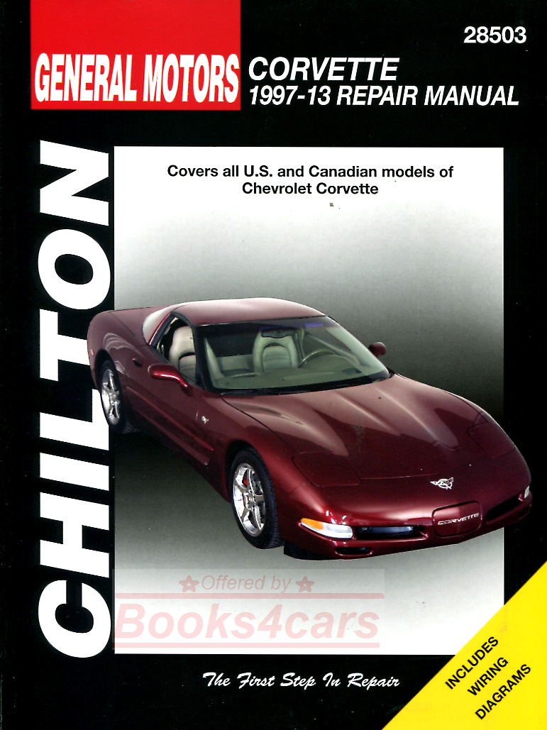 97-13 Chevrolet Corvette shop service repair manual by Chilton 400 pages