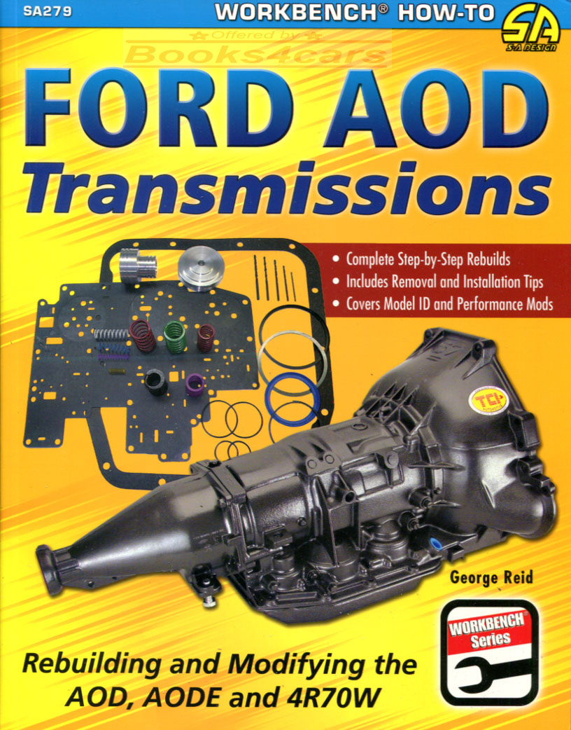 Ford AOD Automatic Transmission Transmissions How to Rebuild & Modify shop service repair Manual by Reid 144 pages with 566 color photos