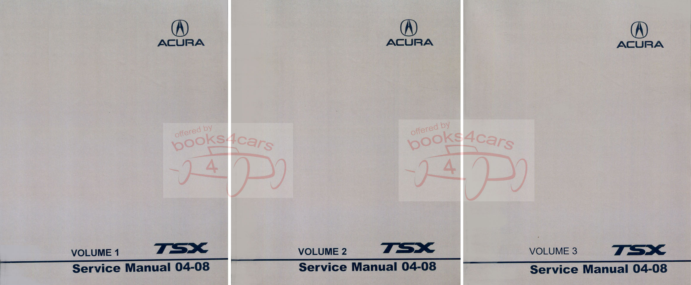 2004-2008 Acura TSX Shop Service Repair Manual 2,536 pages