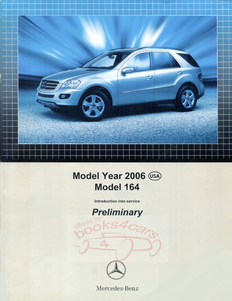 2006 Model 164 ML-Class technical introduction into service manual by Mercedes 128 pages