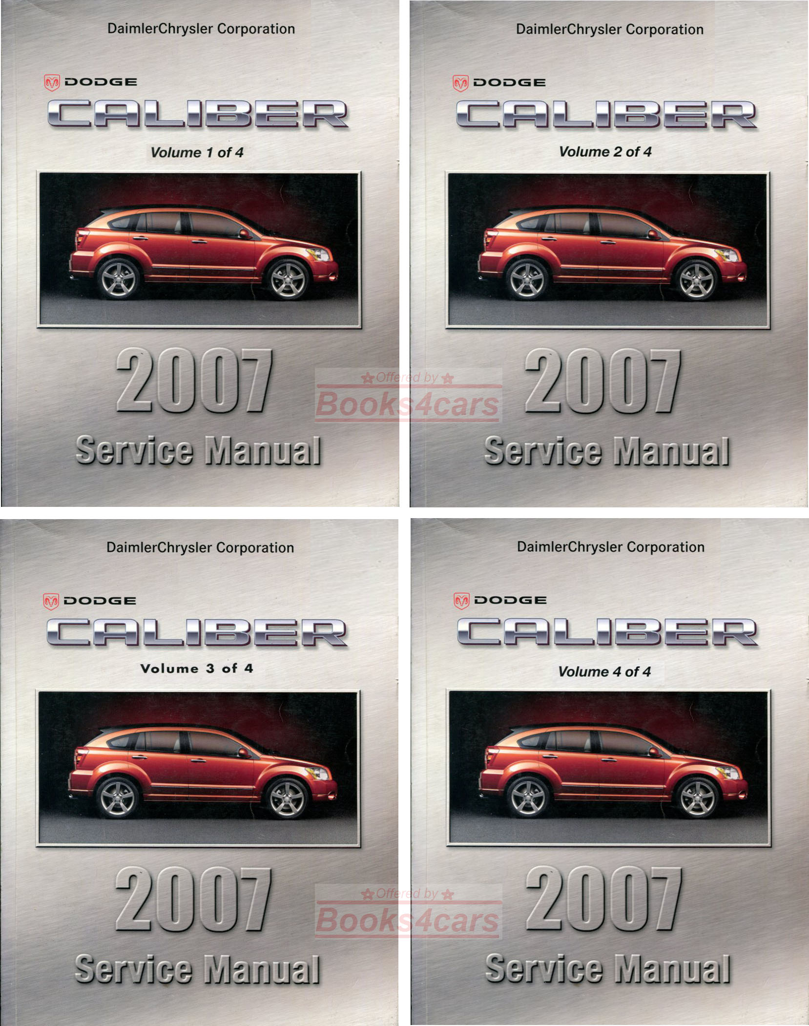 2007 Dodge Caliber Shop Service Repair Manual 4 VOL Set