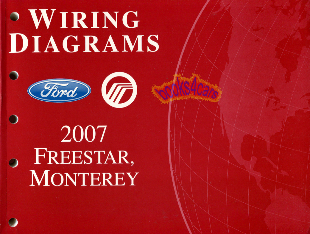 2007 Ford Freestar Mercury Monterey Electrical Wiring Diagrams by Ford