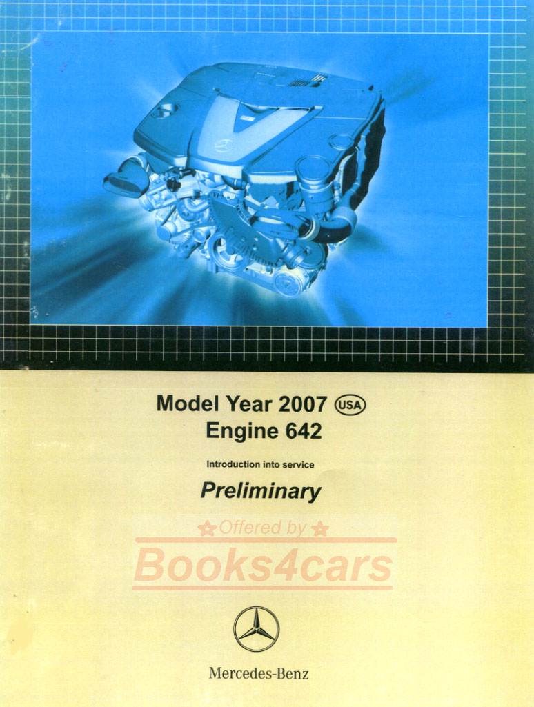 642 3.0 Diesel engine E320 ML320 R320 S320 Sprinter Technical introduction service manual by Mercedes also used in Jeep Grand Cherokee 2005-2008