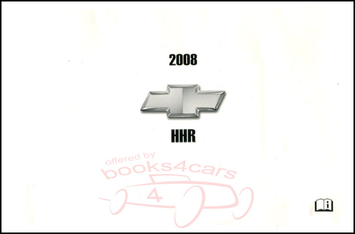 2008 HHR owners manual by Chevrolet
