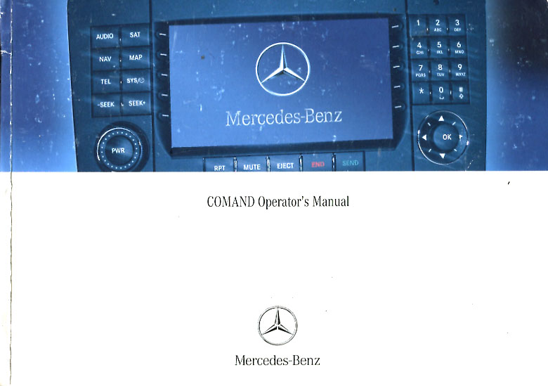 2008 E-class M-Class Comand Navigation Owners Manual by Mercedes