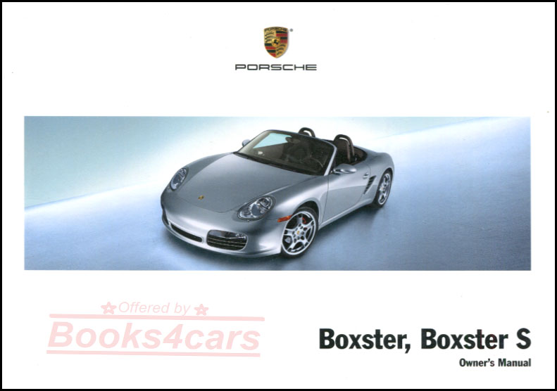 2008 Boxster owners manual by Porsche