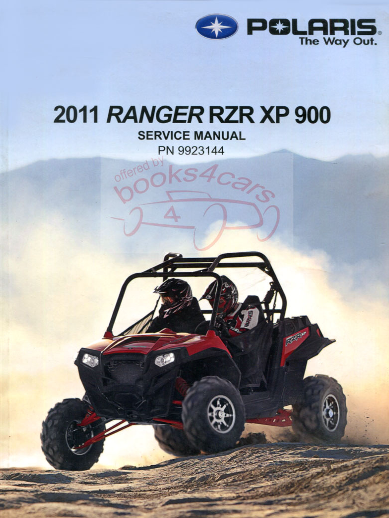 2011 Polaris Ranger RZR XP 900 Shop Service Repair Manual by Polaris